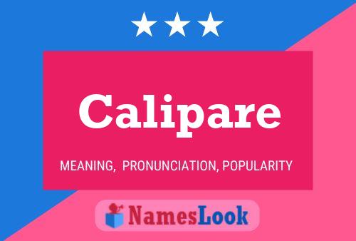 Calipare Namensposter