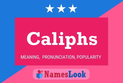 Caliphs Namensposter