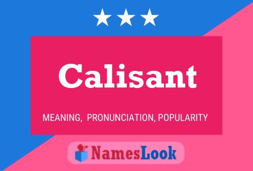 Calisant Namensposter