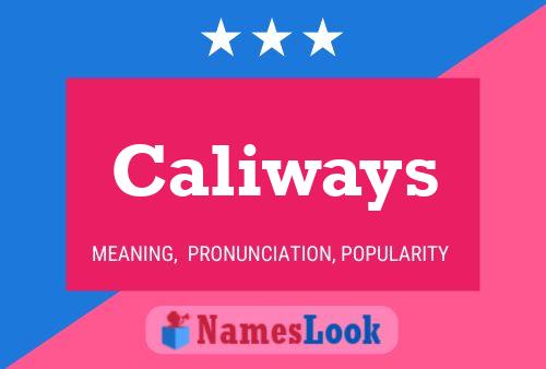 Caliways Namensposter