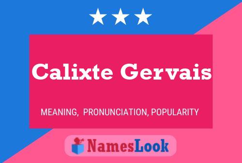 Calixte Gervais Namensposter