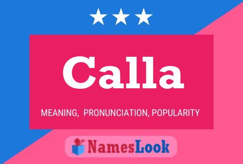 Calla Namensposter