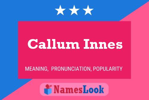 Callum Innes Namensposter