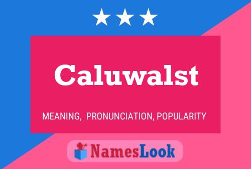 Caluwalst Namensposter