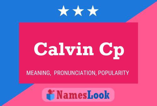 Calvin Cp Namensposter