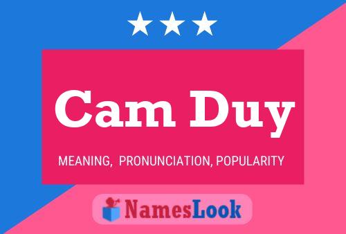 Cam Duy Namensposter