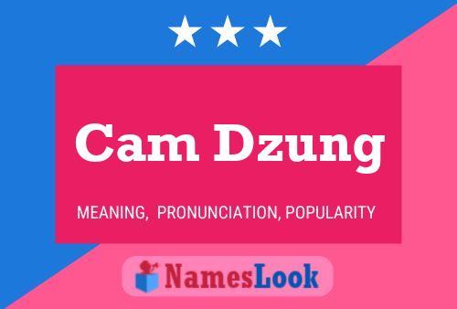 Cam Dzung Namensposter