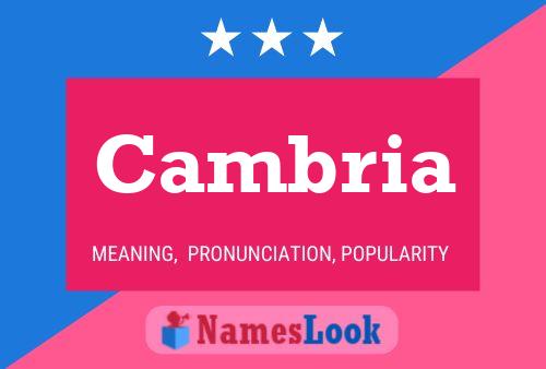 Cambria Namensposter