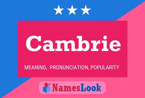 Cambrie Namensposter