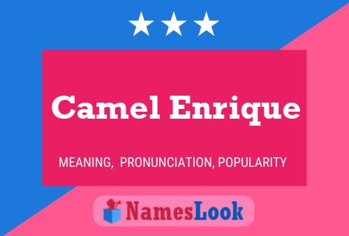 Camel Enrique Namensposter