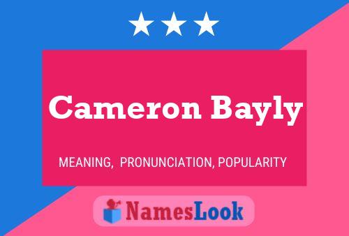 Cameron Bayly Namensposter