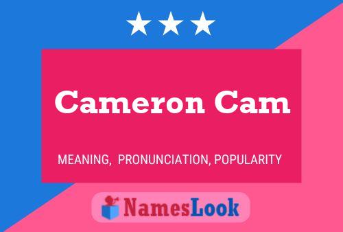 Cameron Cam Namensposter