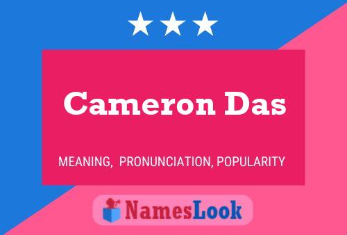 Cameron Das Namensposter