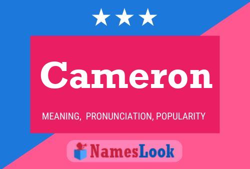 Cameron Namensposter