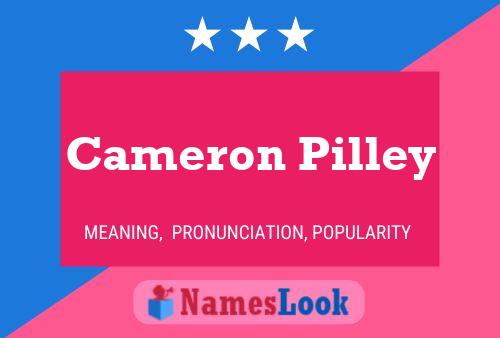 Cameron Pilley Namensposter