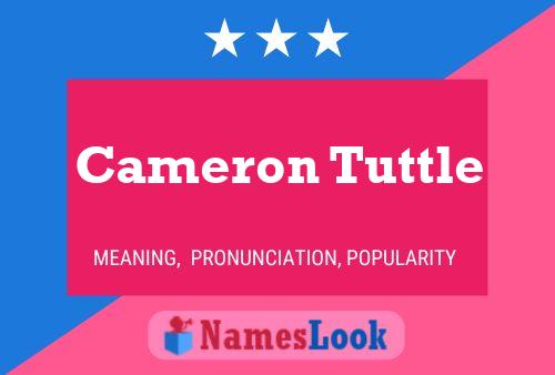 Cameron Tuttle Namensposter