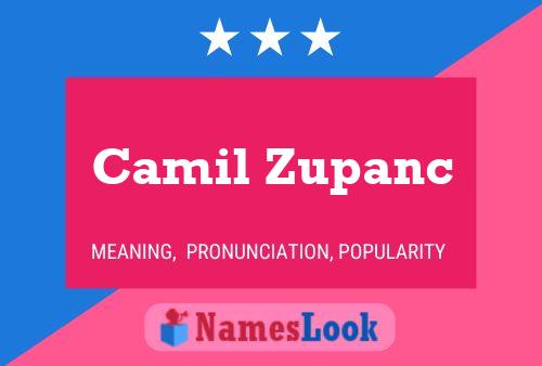 Camil Zupanc Namensposter