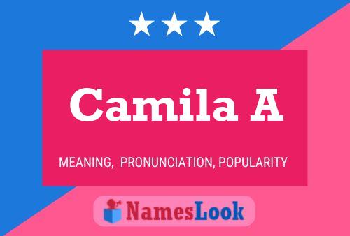 Camila A Namensposter