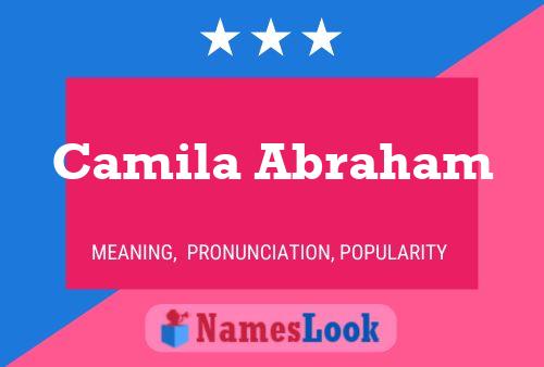 Camila Abraham Namensposter