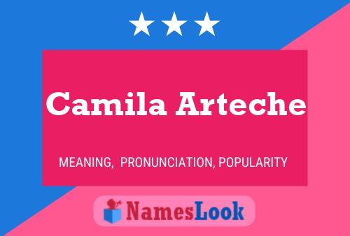 Camila Arteche Namensposter