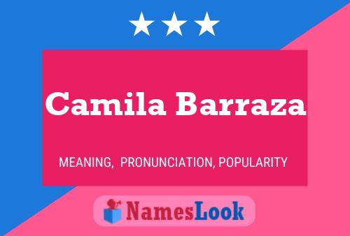 Camila Barraza Namensposter