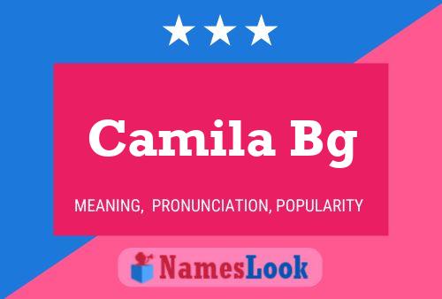 Camila Bg Namensposter