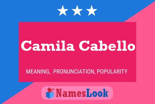 Camila Cabello Namensposter