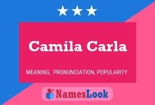 Camila Carla Namensposter