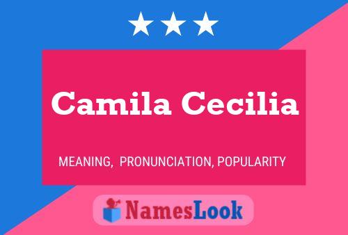 Camila Cecilia Namensposter