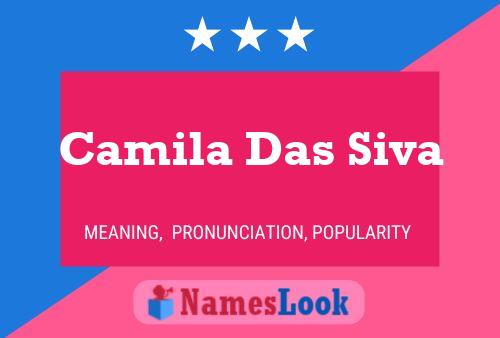 Camila Das Siva Namensposter