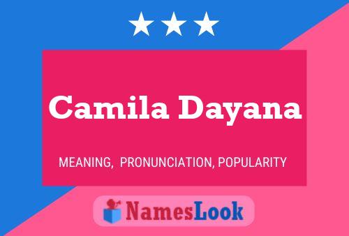 Camila Dayana Namensposter