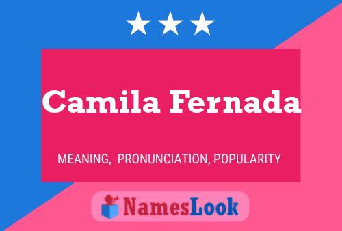 Camila Fernada Namensposter