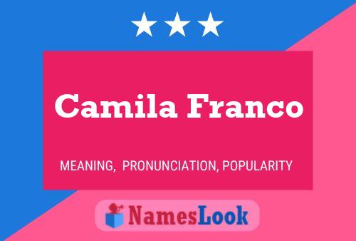 Camila Franco Namensposter