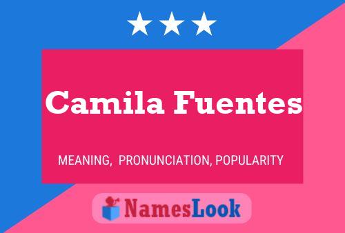 Camila Fuentes Namensposter