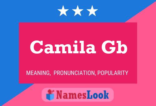 Camila Gb Namensposter