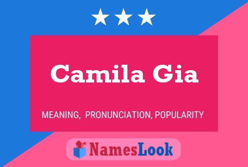 Camila Gia Namensposter