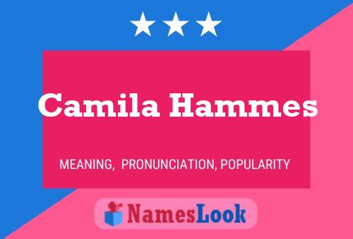 Camila Hammes Namensposter