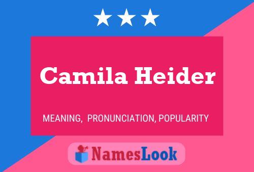 Camila Heider Namensposter