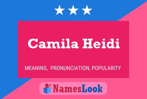 Camila Heidi Namensposter