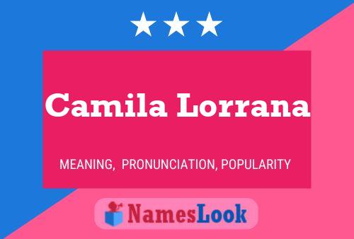 Camila Lorrana Namensposter