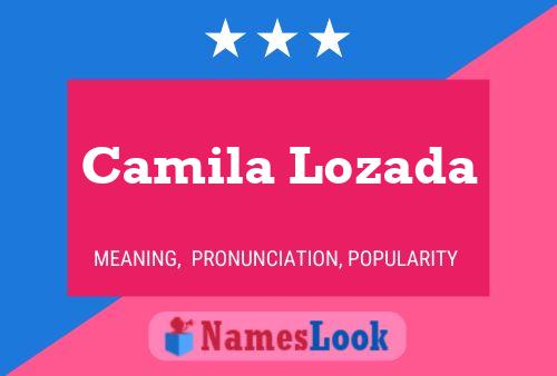 Camila Lozada Namensposter