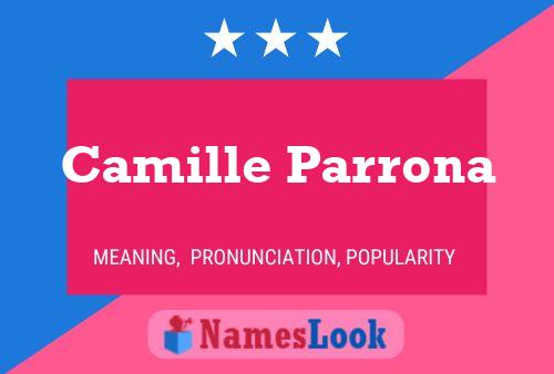 Camille Parrona Namensposter