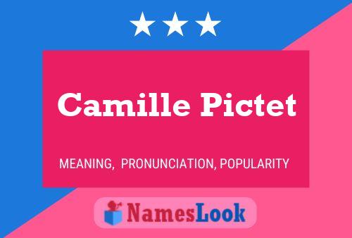 Camille Pictet Namensposter