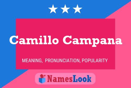 Camillo Campana Namensposter