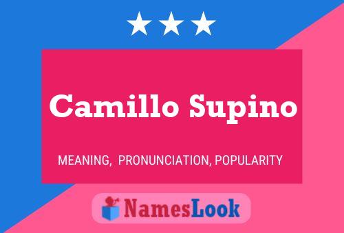 Camillo Supino Namensposter