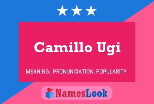 Camillo Ugi Namensposter