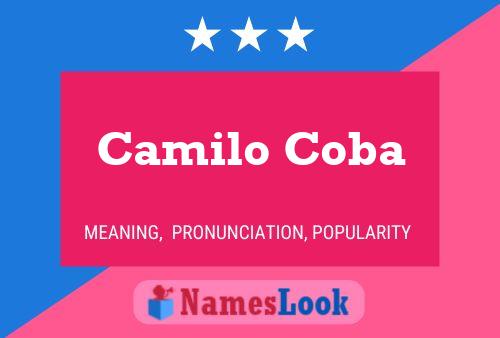 Camilo Coba Namensposter