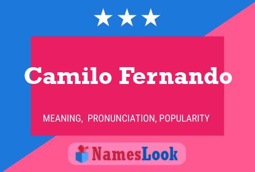 Camilo Fernando Namensposter