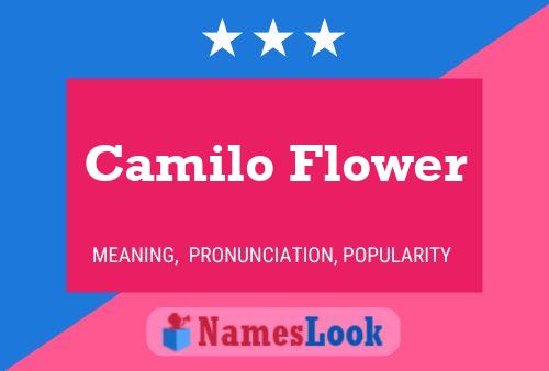 Camilo Flower Namensposter