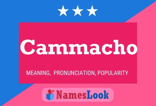 Cammacho Namensposter